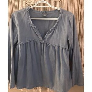 Aerie Light Blue Blouse